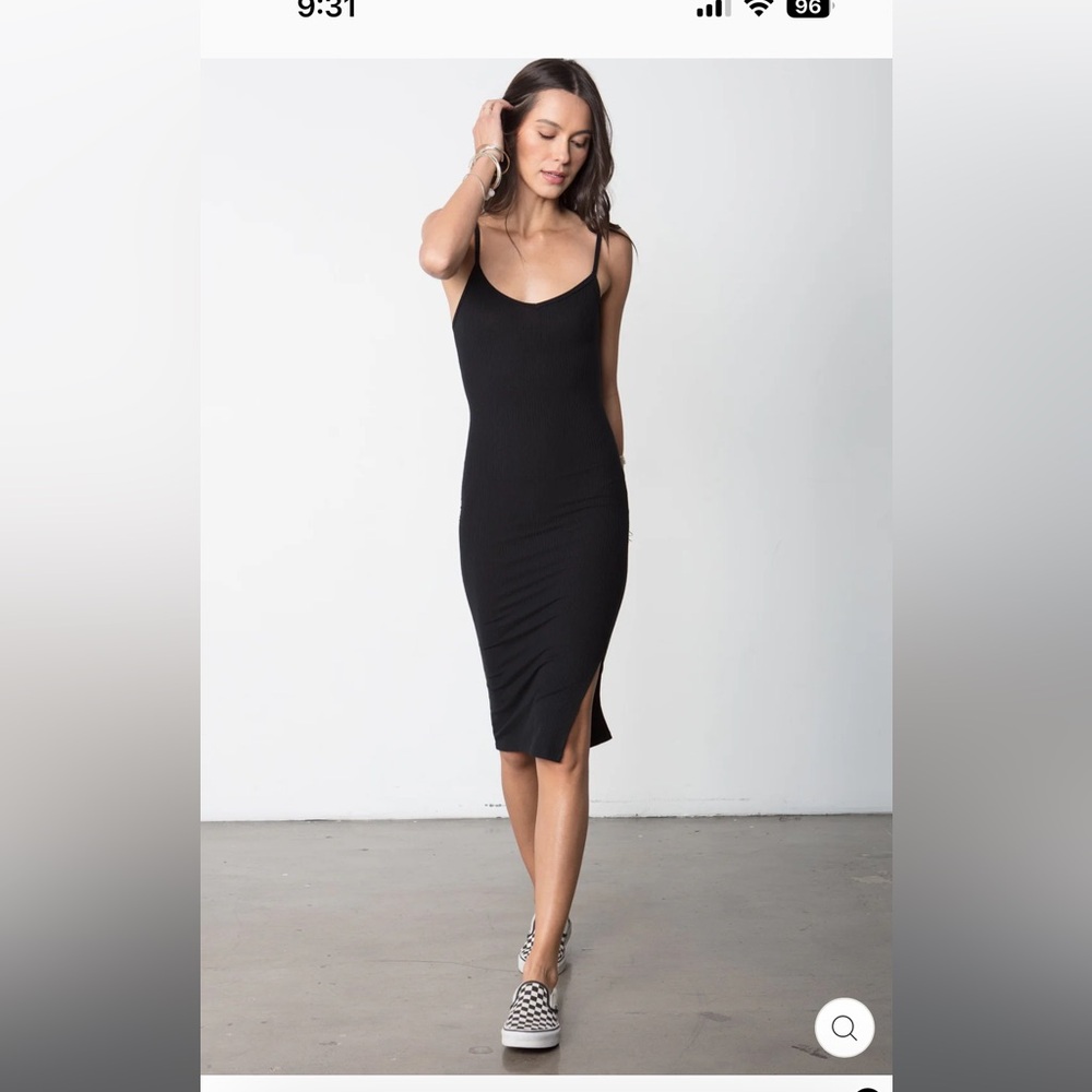NWT stilllwater so simple tank dress - black - xs